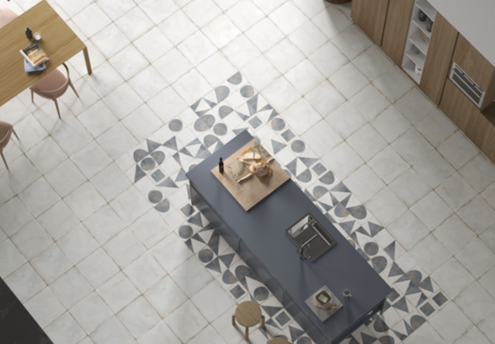 Alphabet Plain White Tiles