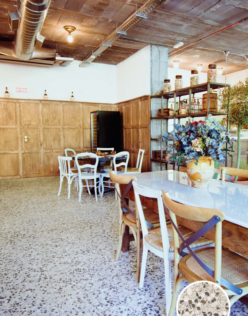 Restaurant terrazzo floor