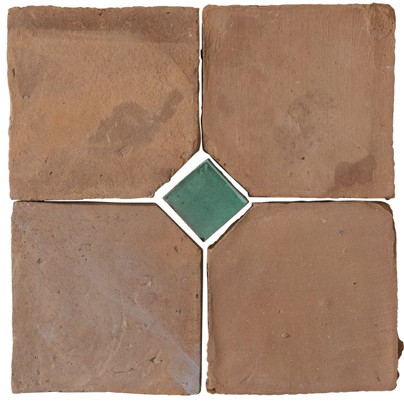 Terracotta: Handmade Pentagons with Insets