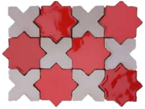 Terracotta: Stars, crosses, and complementary insets