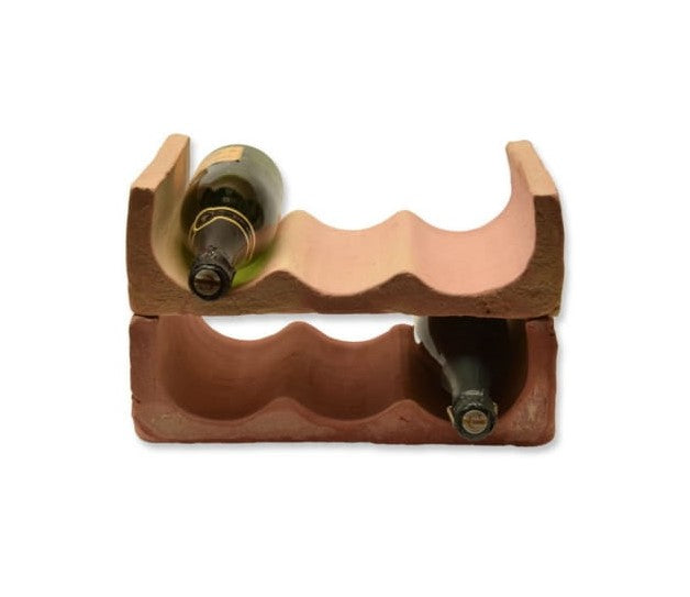Terracotta wine rack